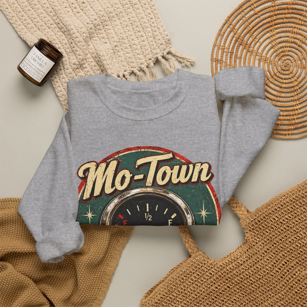 Mo-Town Fill-E Retro Gas Gauge Sweatshirt