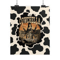 Cowchella Vintage Cow Print Poster