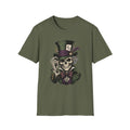 Skull Mad Hatter T-Shirt — Vintage Gothic Skeleton Top Hat Tee