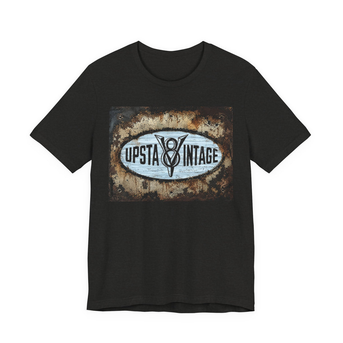 Vintage Upstate Logo Tee — Rustic Retro Graphic T-Shirt