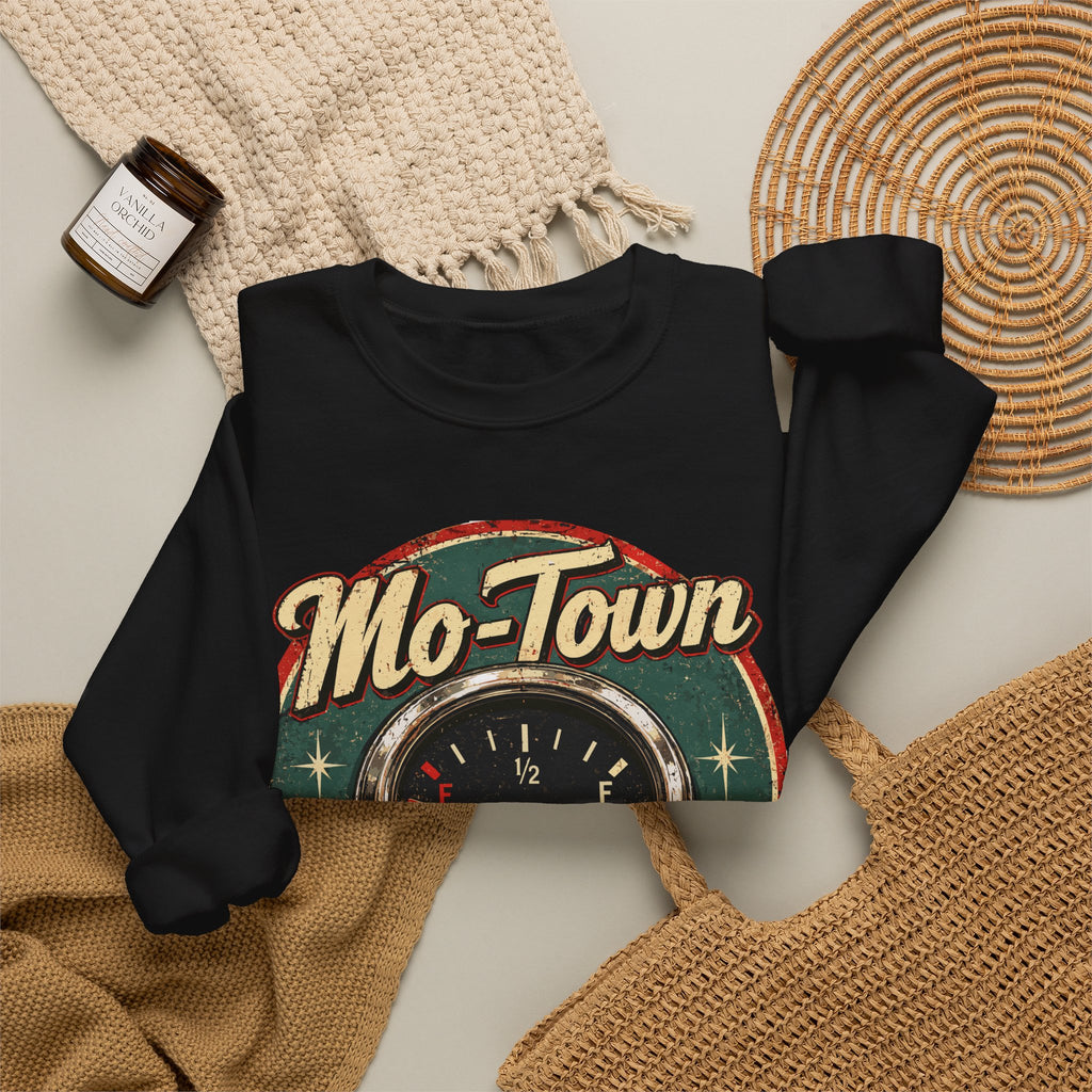 Mo-Town Fill-E Retro Gas Gauge Sweatshirt