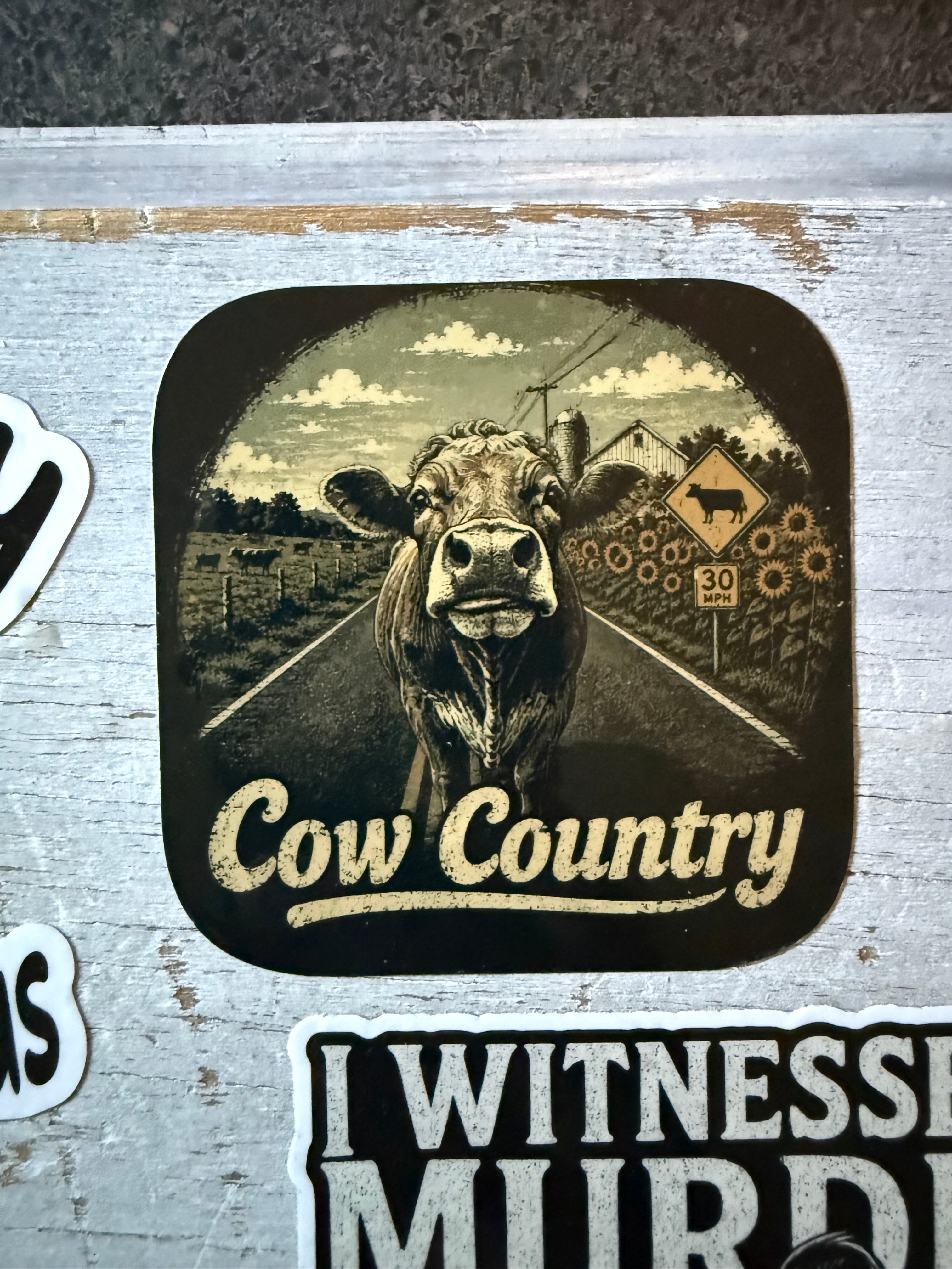Cow Country Sticker