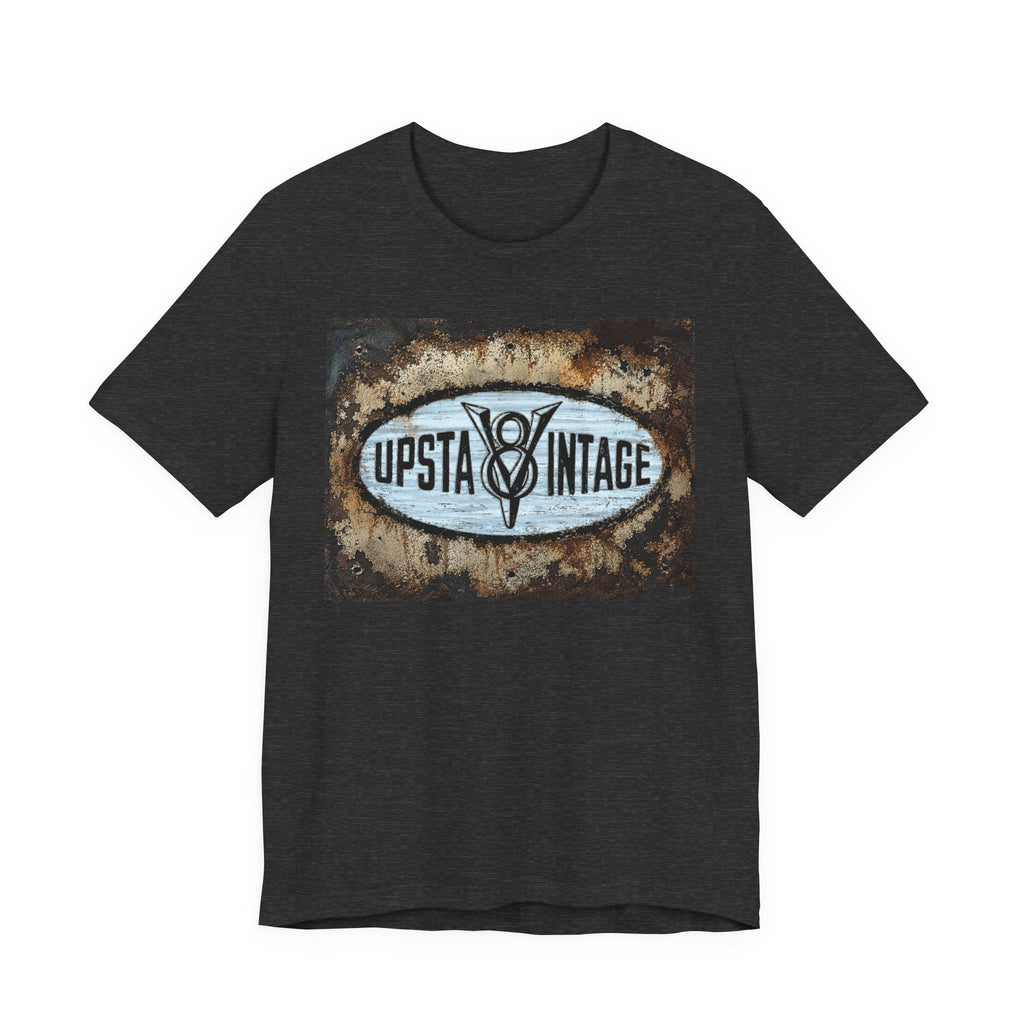 Vintage Upstate Logo Tee — Rustic Retro Graphic T-Shirt