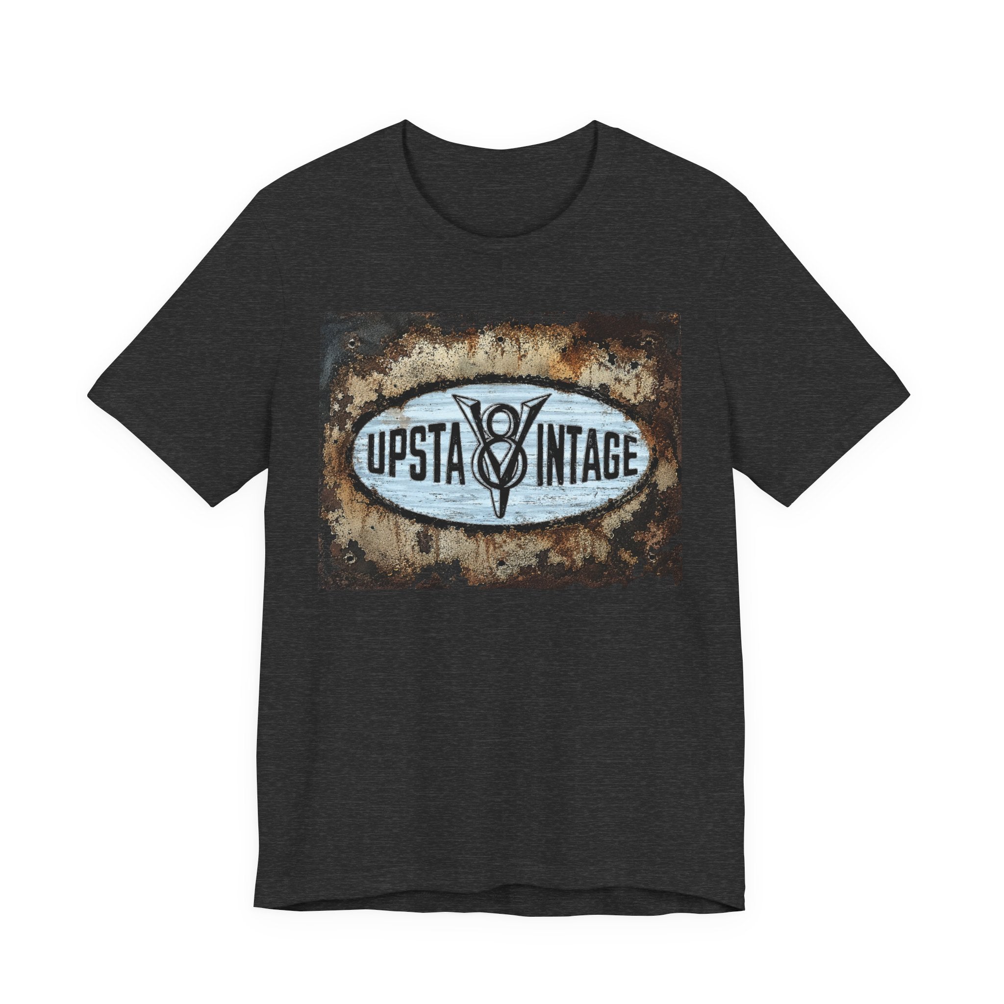 Vintage Upstate Logo Tee — Rustic Retro Graphic T-Shirt