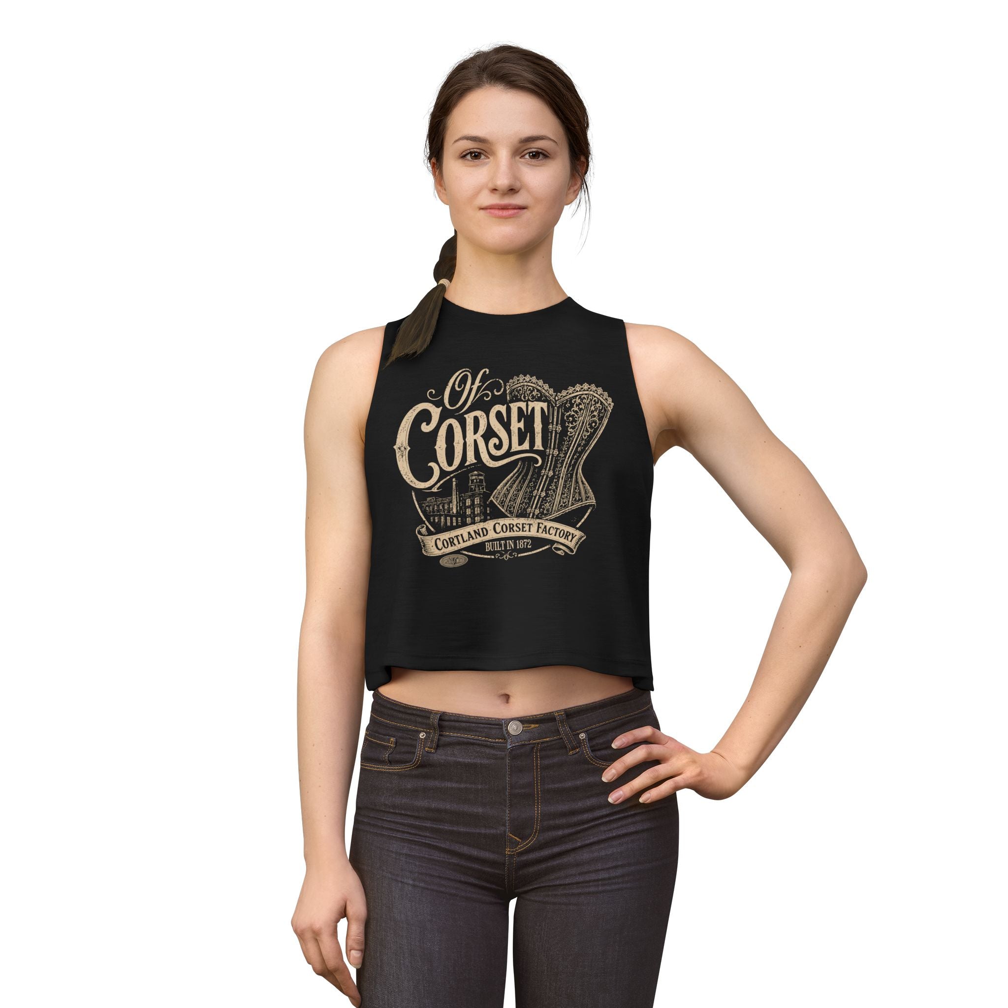 Corset Factory Vintage Graphic Crop Top