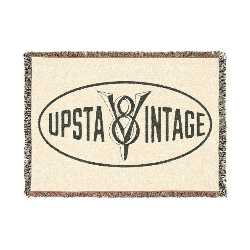 Upstate Vintage Logo Woven Blanket
