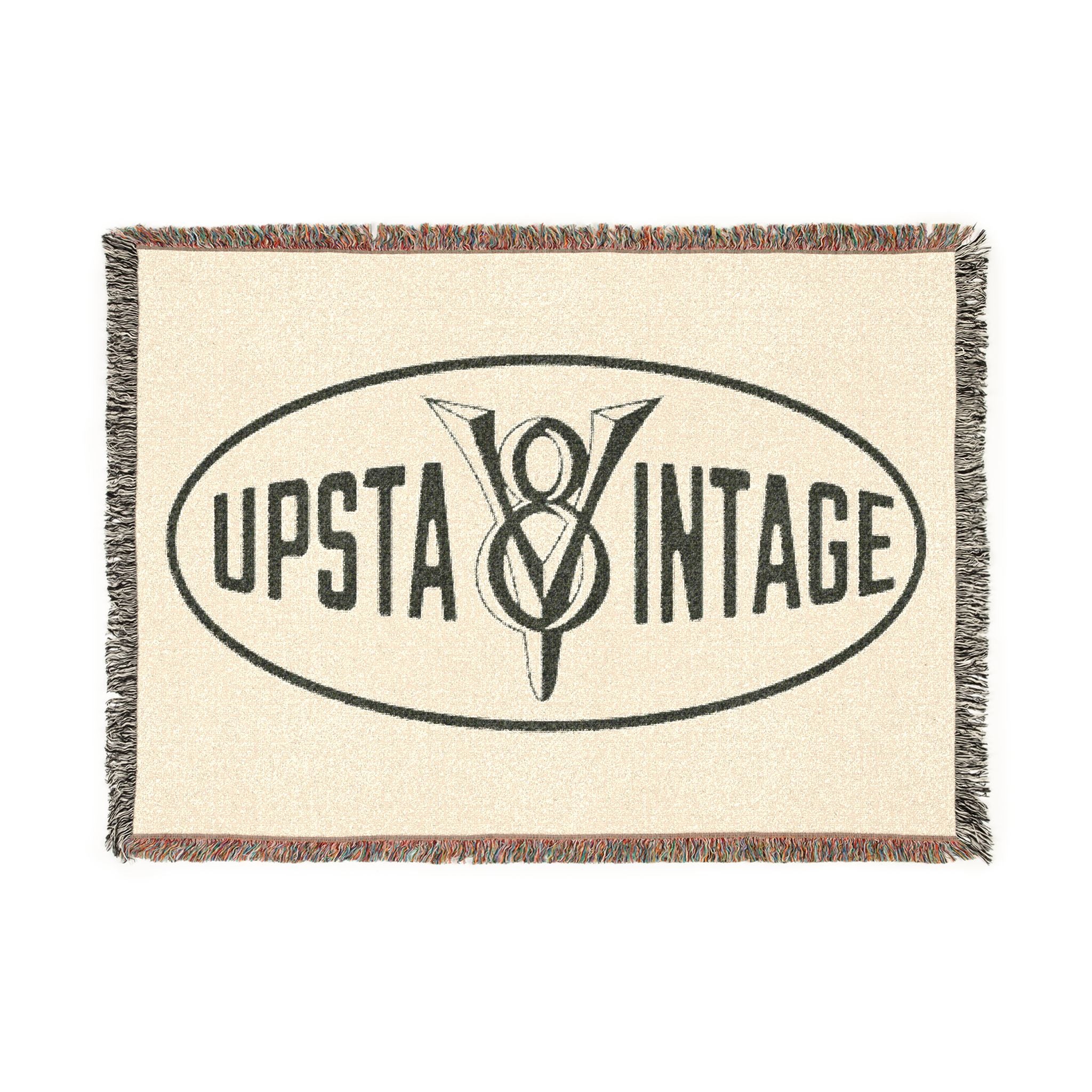 Upstate Vintage Logo Woven Blanket