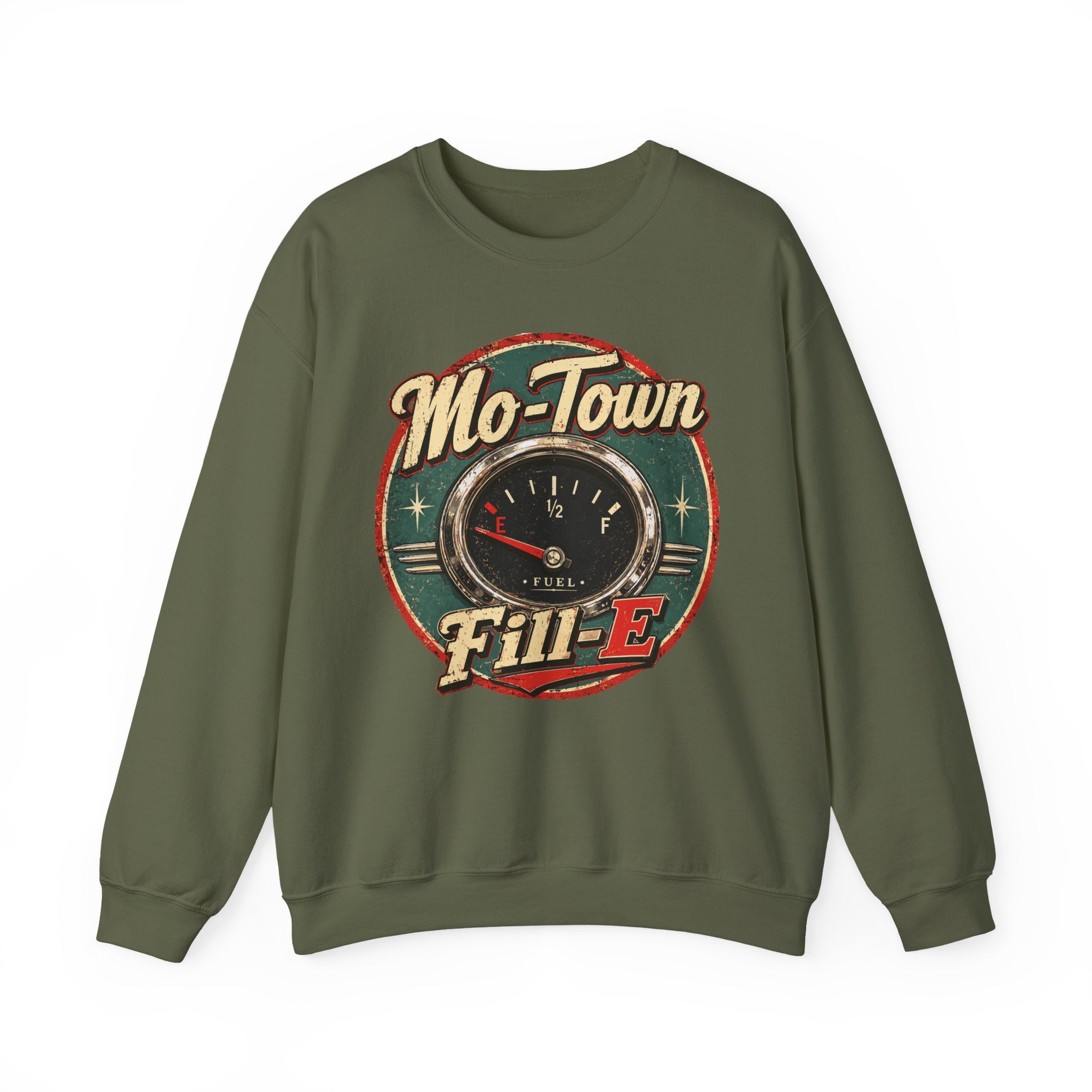 Mo-Town Fill-E Retro Gas Gauge Sweatshirt
