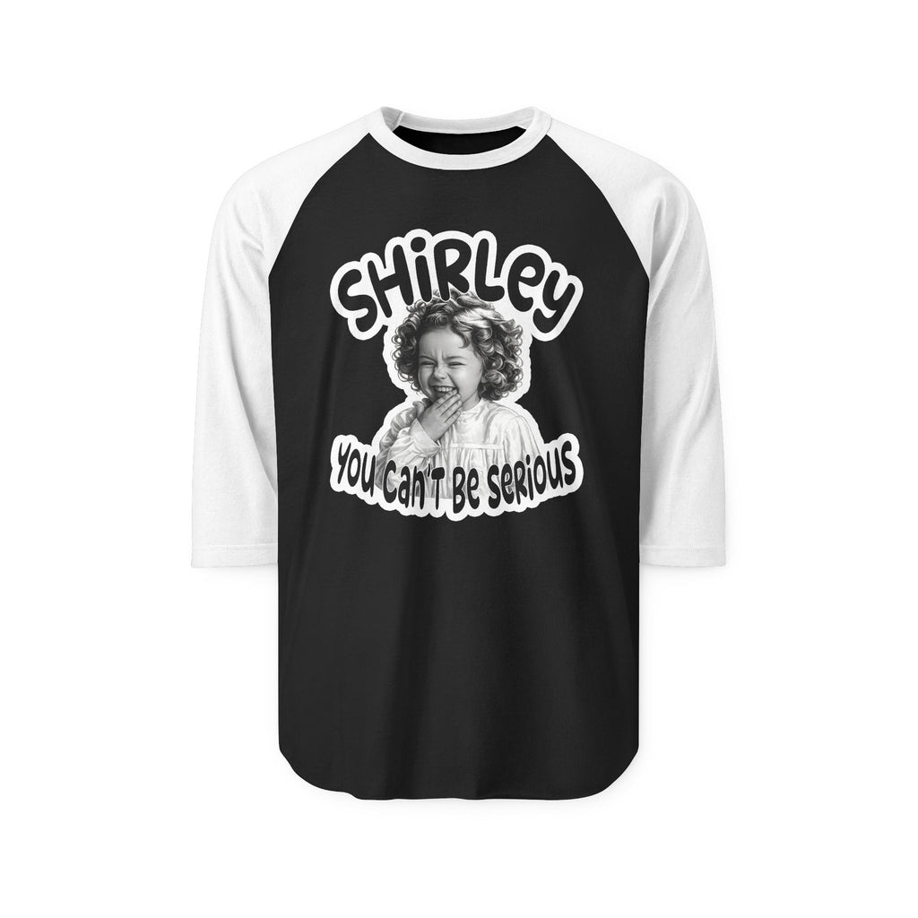 Shirley Raglan Shirt – "You Can't Be Serious" Vintage Graphic Tee