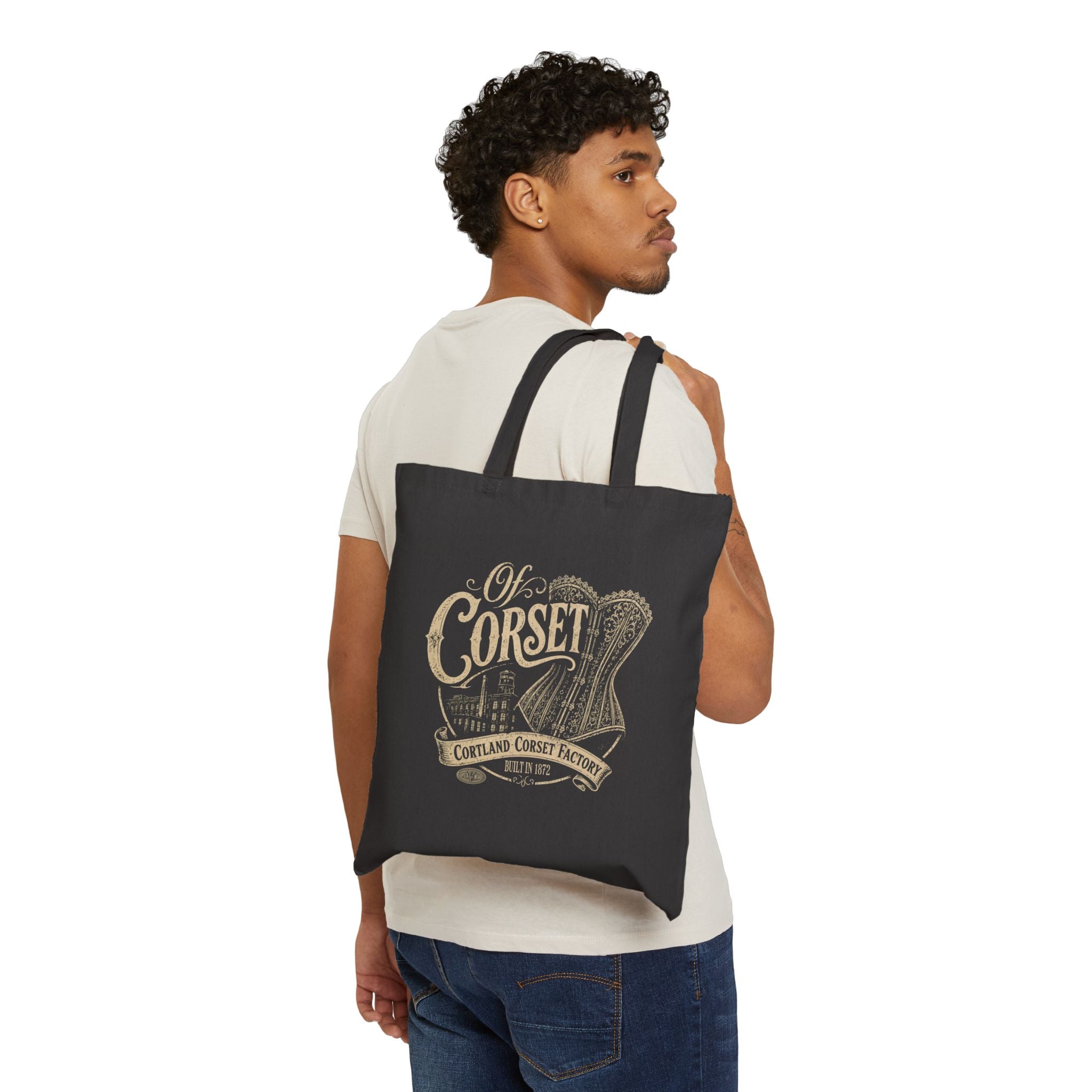 Corset Factory Vintage Graphic Tote Bag