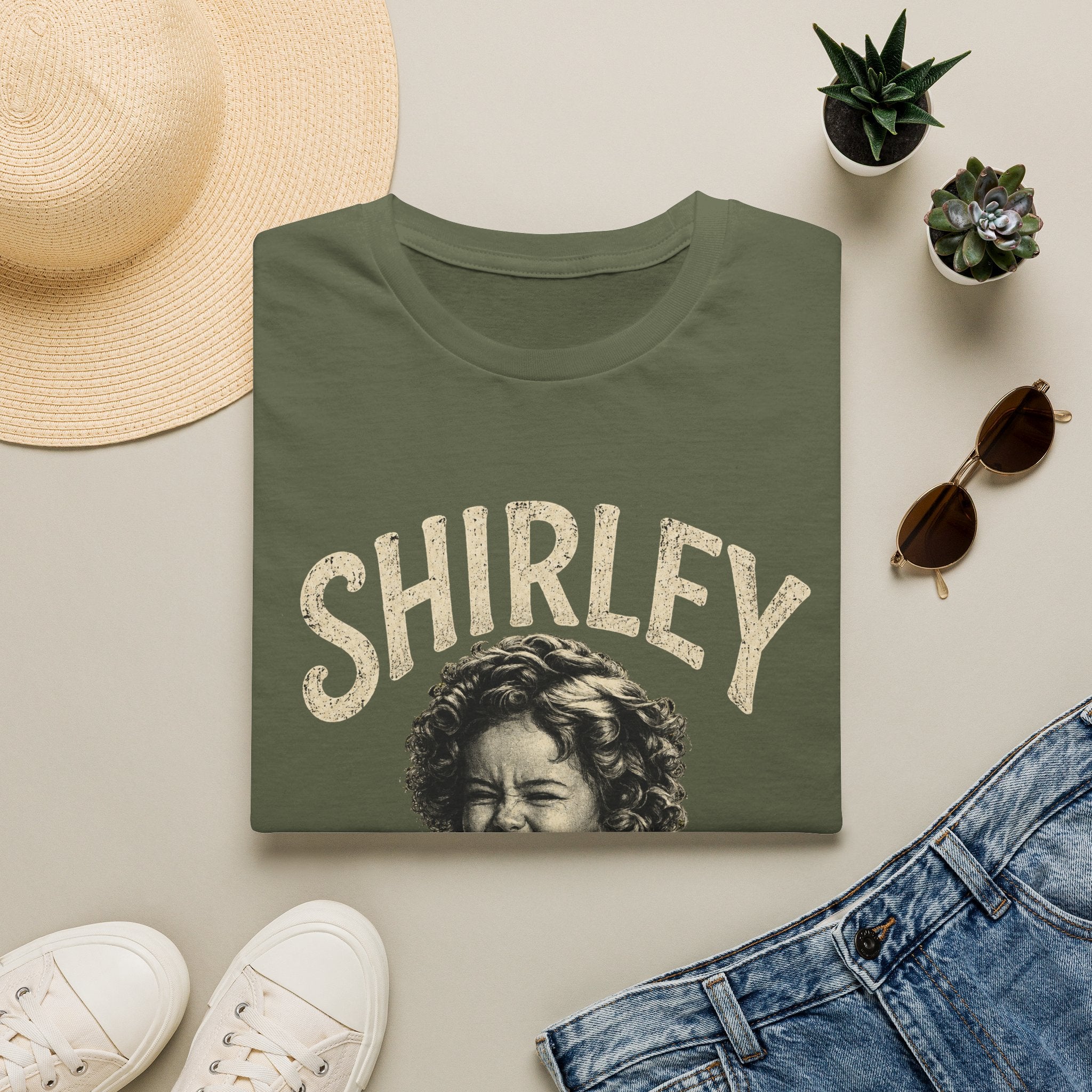 Shirley Vintage Laugh Graphic T-Shirt — “You Can’t Be Serious”