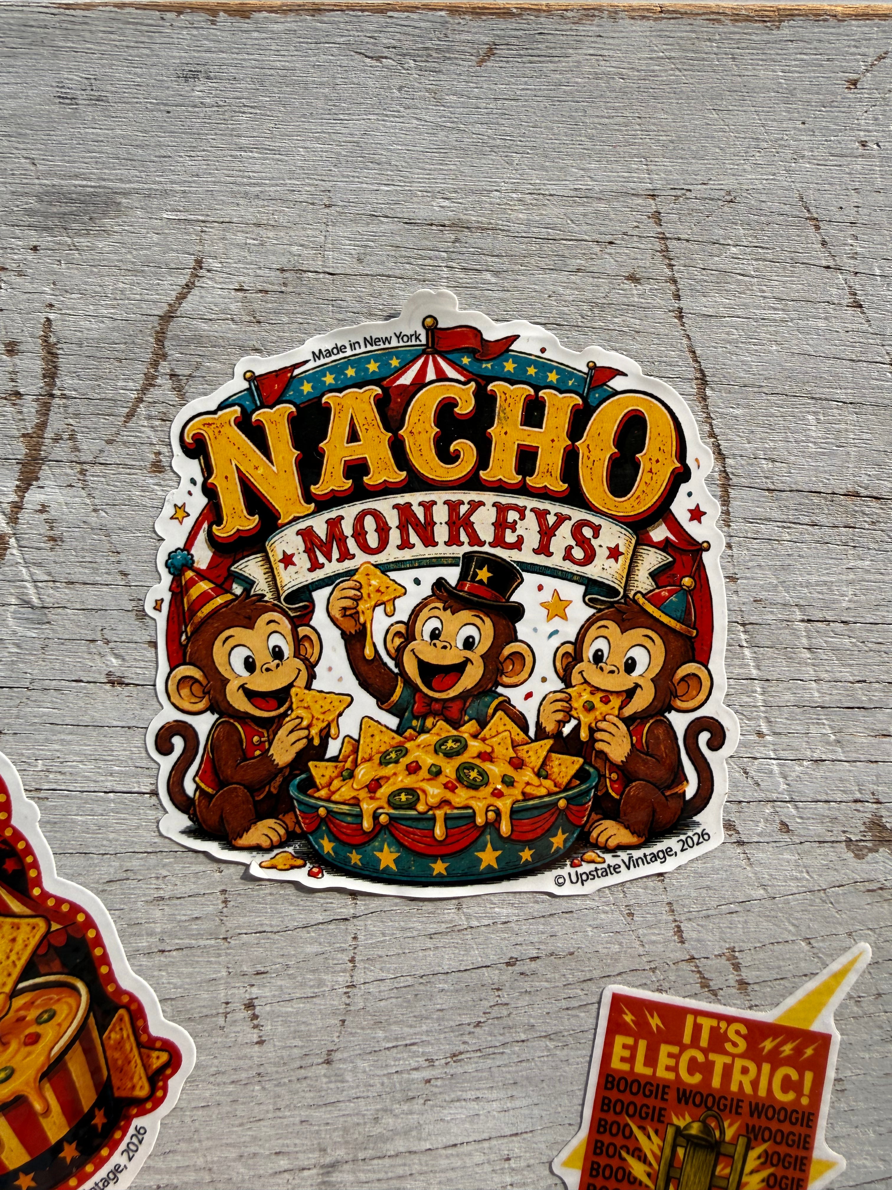 Nacho Monkey Sticker